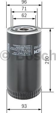 BOSCH F 026 407 052 - Filter za ulje www.molydon.hr