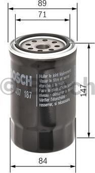 BOSCH F 026 407 187 - Filter za ulje www.molydon.hr