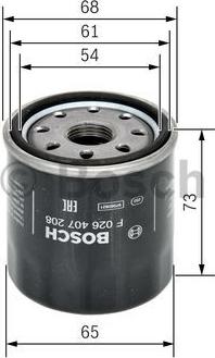 BOSCH F 026 407 208 - Filter za ulje www.molydon.hr