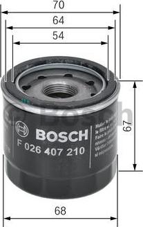 BOSCH F 026 407 210 - Filter za ulje www.molydon.hr