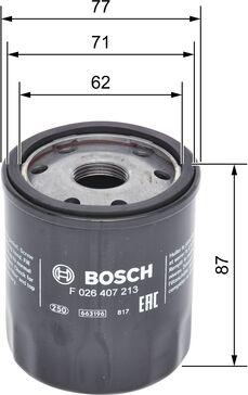 BOSCH F 026 407 213 - Filter za ulje www.molydon.hr