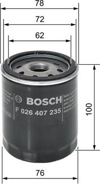 BOSCH F 026 407 235 - Filter za ulje www.molydon.hr