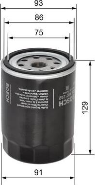 BOSCH F 026 407 232 - Filter za ulje www.molydon.hr