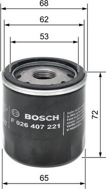 BOSCH F 026 407 221 - Filter za ulje www.molydon.hr