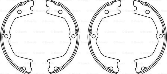 BOSCH F 026 008 022 - Komplet kočionih obloga, rucna kočnica www.molydon.hr