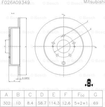 BOSCH F 026 A09 349 - Kočioni disk www.molydon.hr