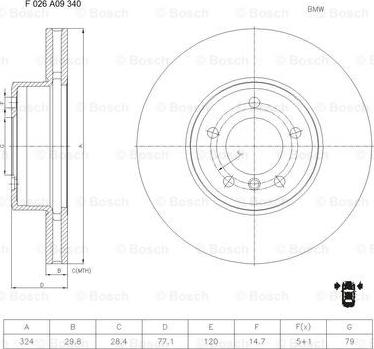 BOSCH F 026 A09 340 - Kočioni disk www.molydon.hr