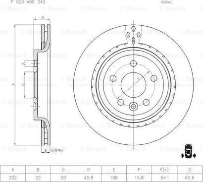 BOSCH F 026 A09 342 - Kočioni disk www.molydon.hr