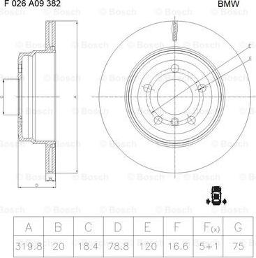 BOSCH F 026 A09 382 - Kočioni disk www.molydon.hr