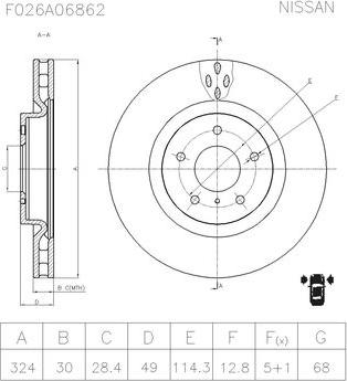 BOSCH F 026 A06 862 - Kočioni disk www.molydon.hr