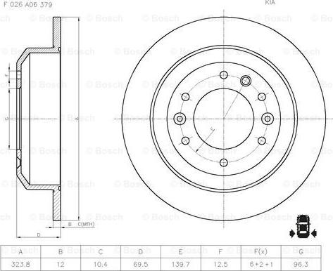 BOSCH F 026 A06 379 - Kočioni disk www.molydon.hr