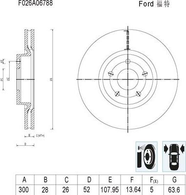 BOSCH F 026 A06 788 - Kočioni disk www.molydon.hr