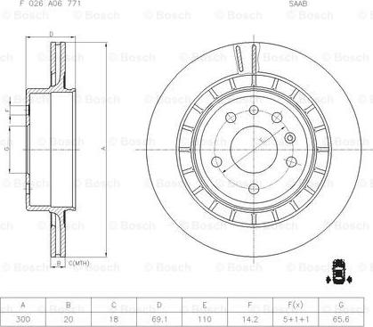 BOSCH F 026 A06 771 - Kočioni disk www.molydon.hr