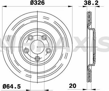 Febi Bilstein 44135 - Kočioni disk www.molydon.hr