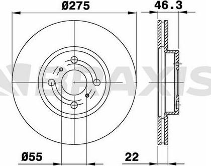 Kavo Parts BR-9466 - Kočioni disk www.molydon.hr