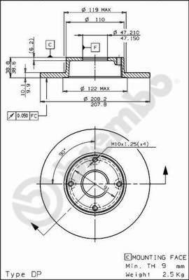 R Brake 78RBD27702 - Kočioni disk www.molydon.hr