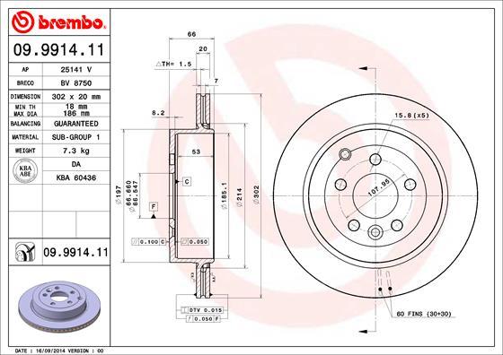 Brembo 09.9914.11 - Kočioni disk www.molydon.hr