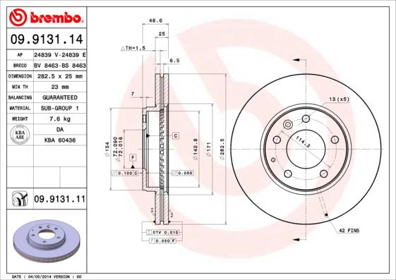 Brembo 09.9131.11 - Kočioni disk www.molydon.hr