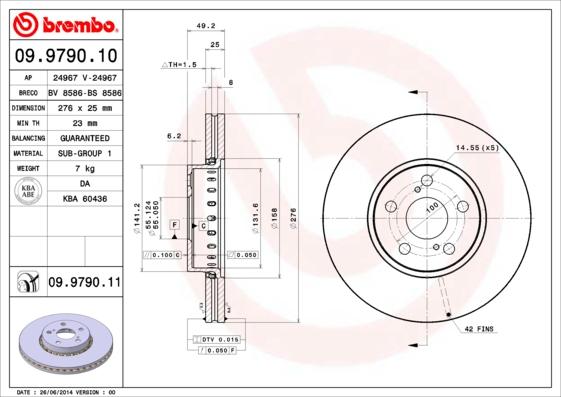 Brembo 09.9790.10 - Kočioni disk www.molydon.hr