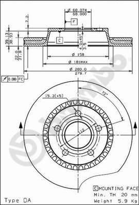 Brembo 09.4964.10 - Kočioni disk www.molydon.hr