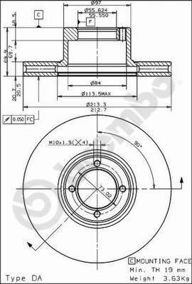 Brembo 09.4933.10 - Kočioni disk www.molydon.hr