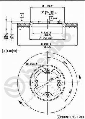 Brembo 09.4921.10 - Kočioni disk www.molydon.hr