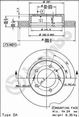 Brembo 09.5932.10 - Kočioni disk www.molydon.hr