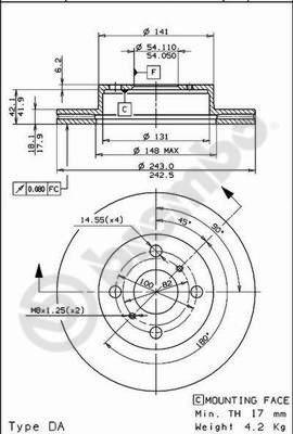 Brembo 09.5937.10 - Kočioni disk www.molydon.hr