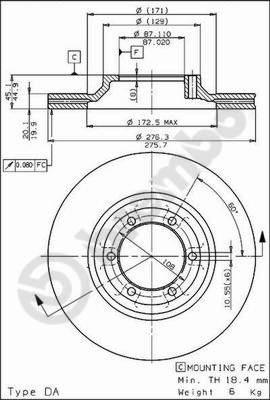 Brembo 09.5633.10 - Kočioni disk www.molydon.hr