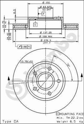 Brembo 09.5795.10 - Kočioni disk www.molydon.hr