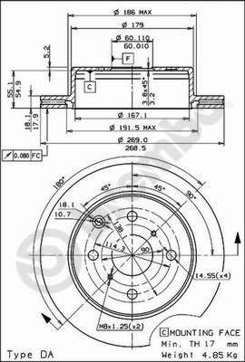 Brembo 09.5744.10 - Kočioni disk www.molydon.hr