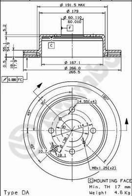 Brembo 09.5706.10 - Kočioni disk www.molydon.hr