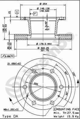 Brembo 09.5738.10 - Kočioni disk www.molydon.hr