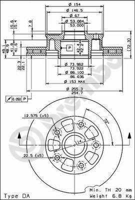 Brembo 09.6851.20 - Kočioni disk www.molydon.hr