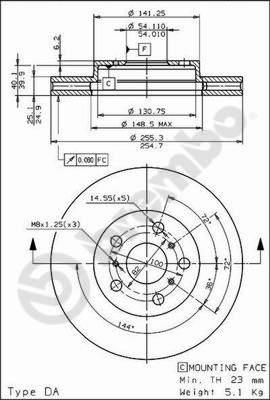 Brembo 09.6712.10 - Kočioni disk www.molydon.hr