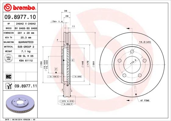 Brembo 09.8977.10 - Kočioni disk www.molydon.hr