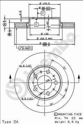 Brembo 09.8633.75 - Kočioni disk www.molydon.hr