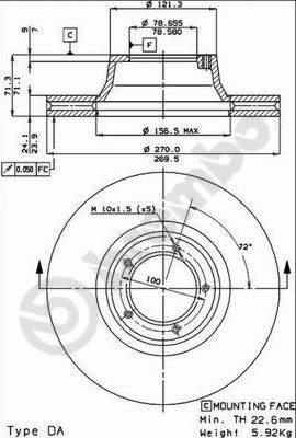 Brembo 09.2943.10 - Kočioni disk www.molydon.hr