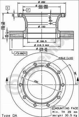 Brembo 09.7957.10 - Kočioni disk www.molydon.hr