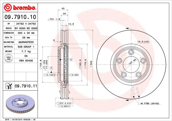 Brembo 09.7910.10 - Kočioni disk www.molydon.hr