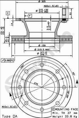 Brembo 09.7929.30 - Kočioni disk www.molydon.hr