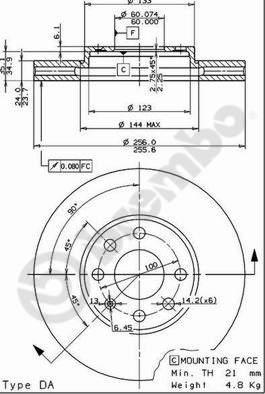 Brembo 09.7628.11 - Kočioni disk www.molydon.hr