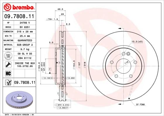 Brembo 09.7808.11 - Kočioni disk www.molydon.hr