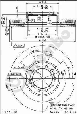 Brembo 09.7870.10 - Kočioni disk www.molydon.hr