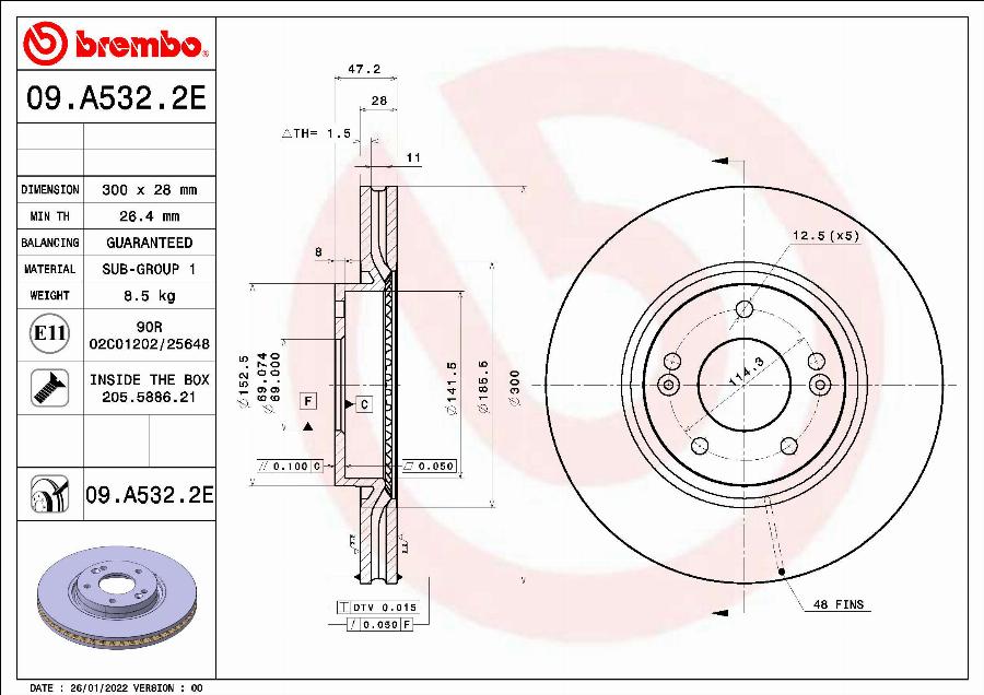 Brembo KT 08 029 - Komplet kočnica, disk-kočnica www.molydon.hr