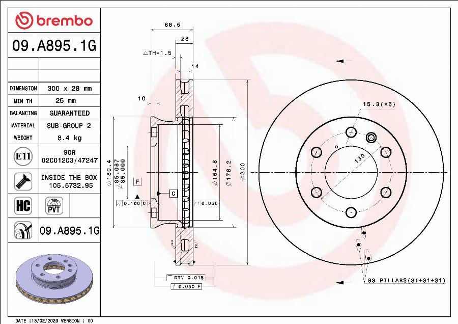 Brembo KT 10 052 - Komplet kočnica, disk-kočnica www.molydon.hr