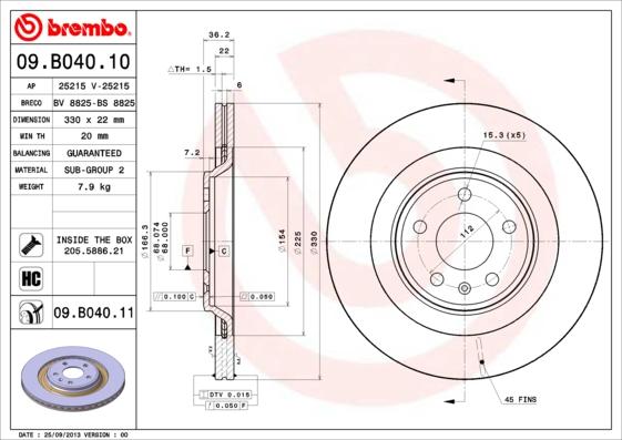 Brembo 09.B040.10 - Kočioni disk www.molydon.hr