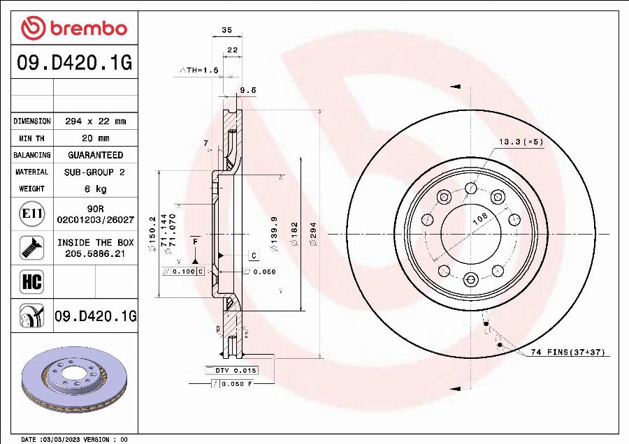 Brembo KT 10 051 - Komplet kočnica, disk-kočnica www.molydon.hr