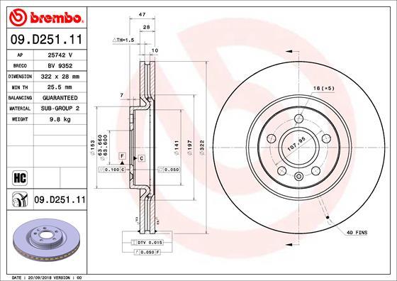 Brembo 09.D251.11 - Kočioni disk www.molydon.hr