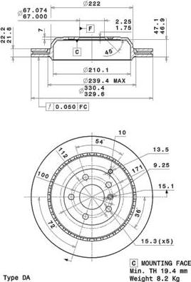 Brembo 09.R102.11 - Kočioni disk www.molydon.hr